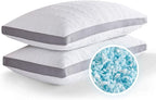 Meoflaw Cooling Pillows Standard Size Set of 2, Shredded Memory Foam Bed Pillows by Meoflaw