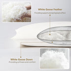 Goose Down Body Pillows for Adults, Large Body Pillow for Side Sleeper - Image 4