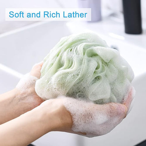 AmazerBath Loofah Sponge 75g/Piece, Exfoliating Bath Sponge Body Scrubber - Image 2