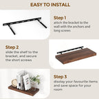 40 Inch Floating Shelves for Wall, 9.3 Inch Deep Shelves for Books & Decor - Image 7