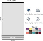 Hawmam Linen White Bath Towels 4 Pack 27 x 54 Inches 100% Turkish Cotton Soft - Image 6