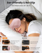 3 Pack 100% Blackout Sleep Mask - Image 6