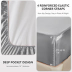 CozyLux Satin Sheets King Size Sheet Set - Image 4