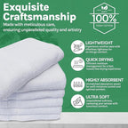 Towels N More 12 Pack 20x40 White Gym Towels, Small Bath Towels - Image 2