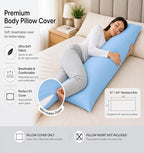 EVOLIVE Body Pillow Cover 21"x54", Ultra Soft Microfiber Pillowcase - Image 2