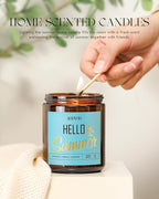 AOOVOO Hello Summer Candles - 9 oz Scented Candles - Image 6