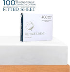 Royale Linens 400 Thread Count 100% American Grown Cotton Fitted Sheet Queen - Image 2