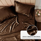 CozyLux Satin Sheets Full Size Sheets - Image 3