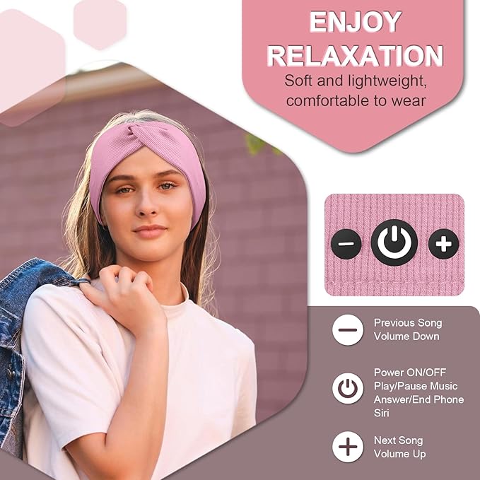 Bluetooth Headband Headphones, Wireless Headband - Image 5
