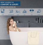 Extra Large Bath Sheet Set of 4, Ultra Soft Fluffy Towel, 35”x 70”Oversized - Image 4