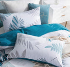 SLEEPBELLA Duvet Cover Set, 600 Thread Count Cotton Leaf Botanical Pattern - Image 3