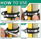 1/2-Inch Stainless Steel Rubber Coated Pipe & Wire Clamps - Image 3