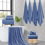 Ycosy 8-Piece Bath Towels Set, 2 Oversized Large Bath Sheet, 2 Hand Towels and - Image 6