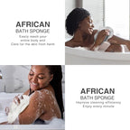 UJFQBH 3 Pieces African Net Sponge, African exfoliating net African Net Long - Image 6