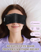 Lavender Eye Pillow for Relaxation, Sleep – Weighted Eye Mask for Headache - Image 2