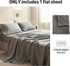 Simple&Opulence French Linen Flat Sheet, 100% Natural Flax Bedding Sheet - Image 5
