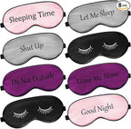 8 Pieces Funny Sleep Mask Silk Eye Mask by Geyoga