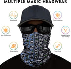 Venswell Neck Gaiter Face Mask Men Women, Seamless Bandana Rave Face Cover - Image 2