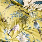 mixinni Bird Duvet Cover Twin XL Garden Floral Duvet Cover Cotton Flowers on - Image 6