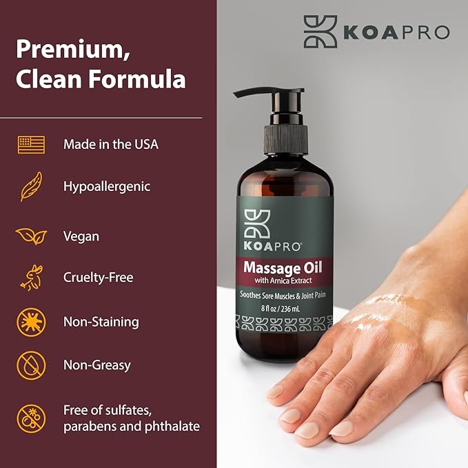 KOAPRO Arnica Sore Muscle Massage Oil - Image 5