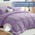 Sasttie Queen Comforter Set, 7 Pieces Bed in a Bag Queen, Complete Bedding Set - Image 3