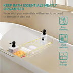 Navaris Gold Wire Bath Tray - Image 4