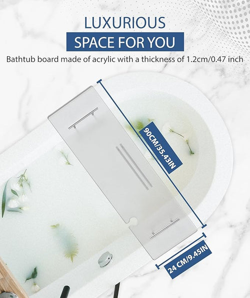 Acrylic Bathtub Tray Clear Bathtub Caddy Bath Tray Table - Image 2