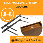 HÜNGSMART 60 Inch Wooden Floating Shelf – Supports 300lbs - Image 6