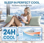 ZonLi Cooling Body Pillowcase for Hot Sleepers, Breathable Body Pillow Cover - Image 2