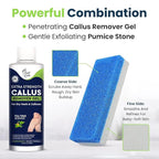 Callus Remover for Feet with Extra Strength Gel & Foot Pumice Stone Set - Image 3