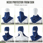 SATINIOR 3 Piece Balaclava Face Cover Sun Protection Neck Cover Summer - Image 5