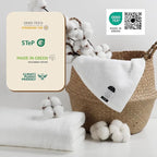 SEMAXE 4 Piece White Bath Towel Set - Image 3