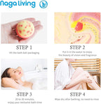 Bath Bombs Gift Set, 10 Organic Bubble Bombs, - Image 7