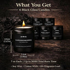 Candles for Men, 6 Pack Soy Wax Gift Set, 300H Long Lasting Home Fragrance - Image 4