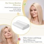 Cooling Contour Pillowcase- Rayon Derived from Bamboo Contour Cervical Neck - Image 4