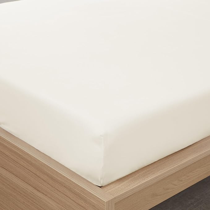 Queen Fitted Sheet Only with Full Elastic & Built in Corner Sheet Straps to - Image 4