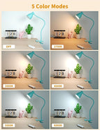 BOHON Desk Lamp with Clamp, 10W 38 LED Clip on Light, 5 Color 10 Brightness - Image 2