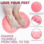 Shower Foot Scrubber Mat Back Washer Back Exfoliating Bath Wash Pad Wall - Image 2