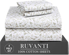 RUVANTI 4 Pcs Cotton Sheets by Ruvanti