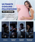 Ice Cooling Pillowcase for Hot Sleepers, Instantly Cool, Stays Cold All Night - Image 6