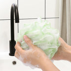 Tbestmax 4 Pack Bath Sponge Pouf Shower Loofah Body Scrubber Exfoliator - Image 4