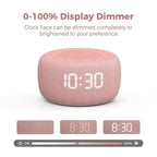 Buffbee Sound Machine & Alarm Clock 2-in-1-0-100% Display Dimmer, Under Light - Image 4