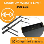 HÜNGSMART 60 Inch Wooden Floating Shelf – Supports 300lbs – 11 13/16 inch Deep - Image 6