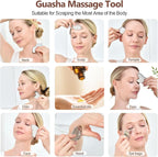 2Pcs Stainless Steel Gua Sha Facial Tools, Face and Body Skin Massage, Scraping - Image 6