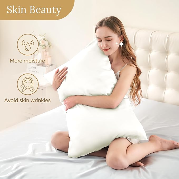INFIIXSO Mulberry Silk Pillow Cases King Size Set of 2, Silk Pillowcase - Image 3