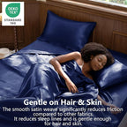 CozyLux Satin Sheets Queen Size Bed Set - Image 2