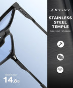 ANYLUV Blue Light Glasses for Men, Lightweight Computer Gaming Glasses - Image 5