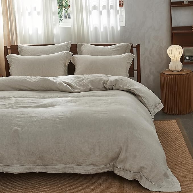 Simple&Opulence 100% Washed Linen Duvet Cover - Image 2