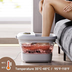KASJ Collapsible Foot Spa with Electric Rotary and Hydro-Jet Massage, Foot Bath - Image 3
