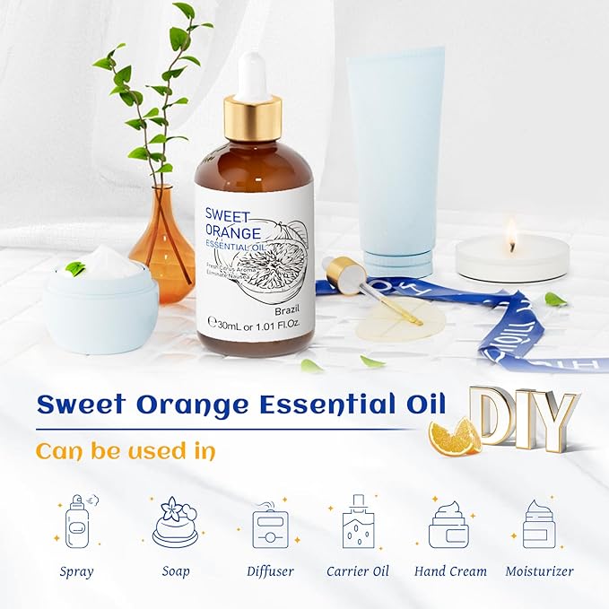 HIQILI 30ML Sweet Orange Essential Oil - Image 5